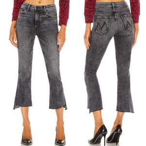 Mother The Insider Crop Step Fray Jeans Train Stops